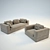 Elegant Lounge Set 3D model small image 1