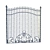 Title: Elegant Wrought Iron Grille 3D model small image 1