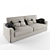 Modern Italian Sofa Bed 3D model small image 1