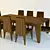 Elegant V36 Dining Table 3D model small image 1