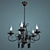 MW-LIGHT Aida 5-Light Metal Chandelier 3D model small image 1