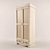 Classic Angel Two-Door Wardrobe 3D model small image 1