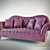 Comfy 2-seater Sofa 3D model small image 1