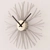 Sleek Chrome Synapse Wall Clock 3D model small image 1