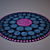 Sonya Rugs Circle Collection 3D model small image 1