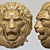 Majestic Unfolded Lion Sculpture 3D model small image 1