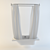 Chic Chrome Bathroom Curtains 3D model small image 1