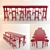 Sleek Bar Table Set 3D model small image 1