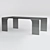 Sleek Glass Coffee Table 3D model small image 1