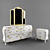 Elegant Classic Drawer & Bedside 3D model small image 1