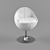 Sleek White SCOOP B148 Chair 3D model small image 1