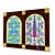 Vibrant Stained Glass Window 3D model small image 1