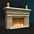 Italian Sandstone Fireplace 3D model small image 1