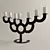 Elegant Candle Holder Set 3D model small image 1