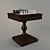 Classic Chess Table 3D model small image 1