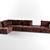 Luxury Nobu Sofa 3D model small image 1