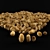 Golden Crunch Potato Crisp 3D model small image 1