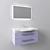 Lusso Bathroom Mirror & Vanity 3D model small image 1