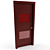 Modern Quadro_6015_dbr Door 3D model small image 1