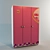 Sleek Baby Armoire 3D model small image 1