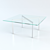 Elegant Barcelona Coffee Table 3D model small image 1