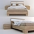 Budget Bed Set: 1.6*2.0m with Nightstands 3D model small image 1