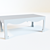 Elegant White Coffee Table 3D model small image 1