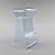 Neon Glow Stool: The Stylish Bar Solution 3D model small image 1