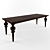 Title: Classic Wooden Dining Table 3D model small image 1