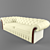 Stylish Studded Sofa 3D model small image 1