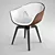 Elegant Italian Design: Poltrona Frau Ginger Chair 3D model small image 1