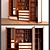 Customizable Bookcase Wall Unit 3D model small image 1