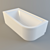 Luxury Acrylic Bathtub 3D model small image 1