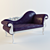 Elegant Vintage Sofa 3D model small image 1