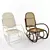 Textured Rocking Chair 3D model small image 1