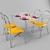Versatile Dining Set: Table and Chairs 3D model small image 1
