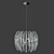 Title: Eglo Drifter 6-Light Chrome Crystal Chandelier 3D model small image 1