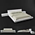 Modern Luxe Lipla Bed by Porro 3D model small image 1