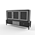 Modern TV stand 3D model small image 1