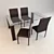  Italian Table & Chairs Set 3D model small image 1