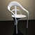 Elegant Bone Chair 3D model small image 1