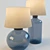 Sleek Glass Table Lamp 3D model small image 1