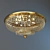 Modern Rustic Ceiling Light 3D model small image 1