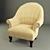 3ds Max 2012 Armchair: FBX, Materials, Textures 3D model small image 1