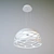 Elegant Kelly Pendant Light 3D model small image 1