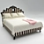 Elegant Sissi Canopy Bed 3D model small image 1