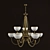 Stylish Bronze Ceiling Light 3D model small image 1