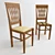 Italian Bergonzo Dining Chair 3D model small image 1