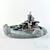 Zen Garden Decor: Asian Penjing Sculpture 3D model small image 1