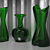 Elegant Glass Vase: Mesmerizing Material Reflection 3D model small image 1